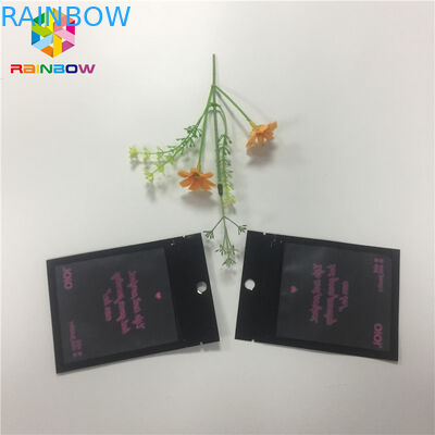 Tas Kemasan Foil Panas Sealed Pencetakan Kustom Satu Sisi Jelas Transparan Ditutup Kembali