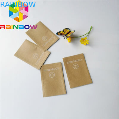 Kertas Kraft Brown Daur Ulang Kecil Pencetakan Kustom Bukti Aluminium Moisture