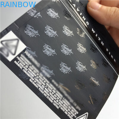 Tas Kemasan Segel Panas Untuk Anak-Anak Ziplock Dicetak Mylar Aluminium Foil Kantung Berjajar