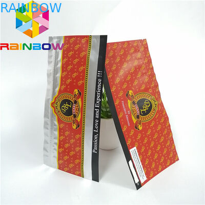 Kantong Plastik Ziplock yang Dapat Ditutup Ulang Kemasan Holographic Frosted Cigar Food Storage