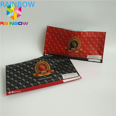 Kantong Plastik Ziplock yang Dapat Ditutup Ulang Kemasan Holographic Frosted Cigar Food Storage