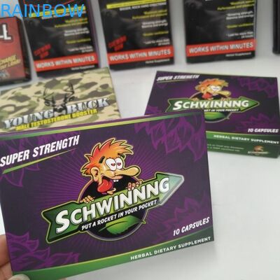 Kemasan Kantong Kustom Lipat 300gsm Karton 7 Hari 2 Hari Kotak Pil