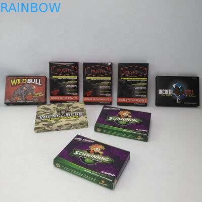 Kemasan Kantong Kustom Lipat 300gsm Karton 7 Hari 2 Hari Kotak Pil