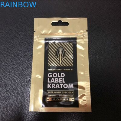 Tiga Sisi Segel Mylar Kantong Plastik Kemasan Tas Logo Kustom Dicetak