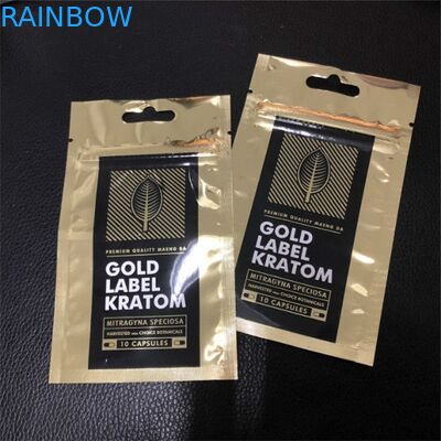 Tiga Sisi Segel Mylar Kantong Plastik Kemasan Tas Logo Kustom Dicetak