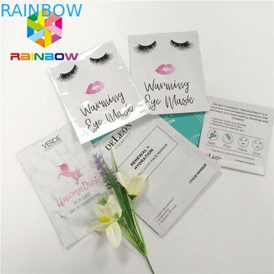 3 Lapisan Topeng Laminasi Kosong Aluminium Foil Tas Kosmetik Masker Pouch Ditutup Kembali