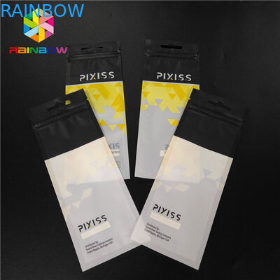 Bukti Bau Dilaminasi Mylar Ziplock Stand Up Pouches Hapus Logo Cetak Kustom