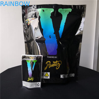 Bau Plastik Bukti Stand Up Pouch Bunga Mylar Packaging Bags Ditutup Kembali