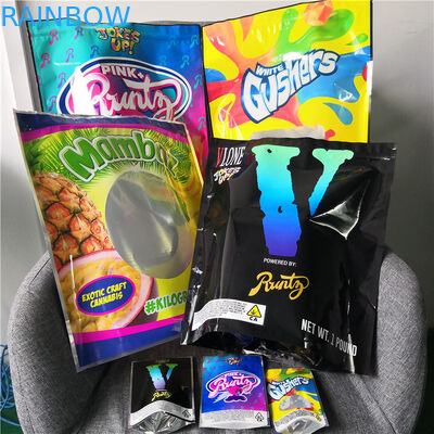 Bau Plastik Bukti Stand Up Pouch Bunga Mylar Packaging Bags Ditutup Kembali