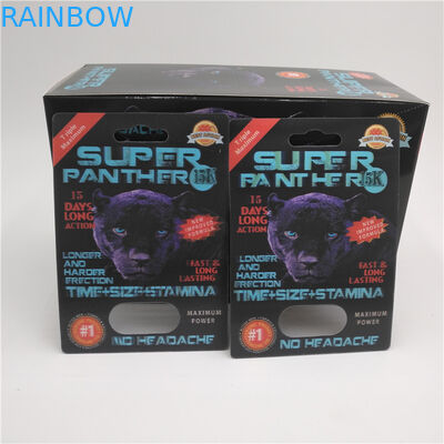 Geser Masukkan Kartu Blister Kemasan Bahan PET Untuk Pil Peningkatan Pria