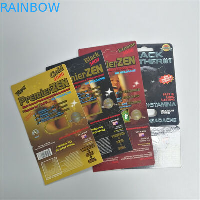 Premizer Zen Blister Card Packaging Tampilan Kemasan Blister untuk Paket Pil Peningkatan Pria