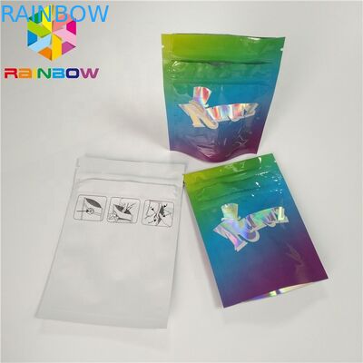 Food Grade Herbal Dupa Kemasan Aluminium Foil Hologram Film Bukti Bau