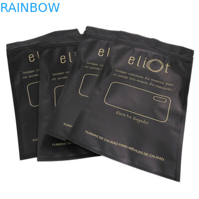 Kemasan Earphone Telepon Kasus Bawah Gusset Tas Plastik Ziplock Ukuran Disesuaikan