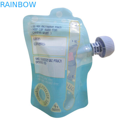 Bentuk Hewan Liquid Spout Pouch Kemasan Squeeze Reusable Double Ziplock