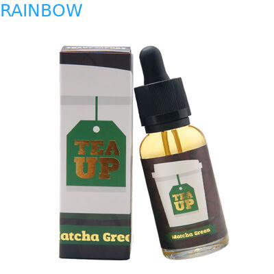 Kemasan Kotak Kertas Lipat 10ml 15ml 30ml CBD Oil E Liquid Bottle Sticker