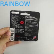 Kotak Blister Kemasan Kertas Kartu Badak Kertas Yang Dapat Didaur Ulang Untuk Peningkatan Seksual Pria