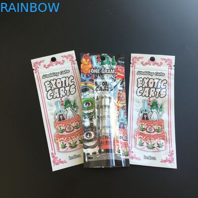 Mylar Foil Kantong Plastik Kemasan Zipper Cetak Kustom Untuk Pembungkus Tembakau Cerutu