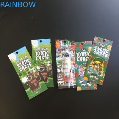 Mylar Foil Kantong Plastik Kemasan Zipper Cetak Kustom Untuk Pembungkus Tembakau Cerutu