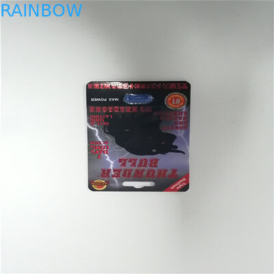 Poseidon Sex Pill Blister Kartu Kemasan Stiff Rox Sex Enhancer Pack Kertas Daur Ulang