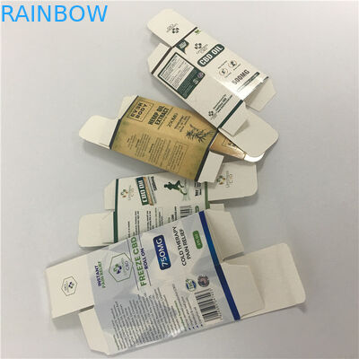 Kustom mewah kertas karton CBD kotak kemasan pena minyak vape