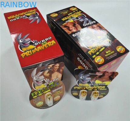 BURRO Man Sex Paper Card Packaging Burro 30000 60000 Single Double Hole Dengan Botol