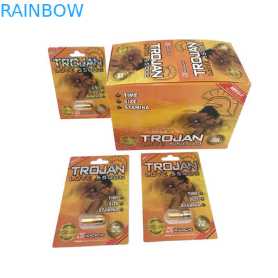 Kotak Panther / Badak 13 Pills Paper Box, Blister 3D Paper Cards Kotak Pills Seksual