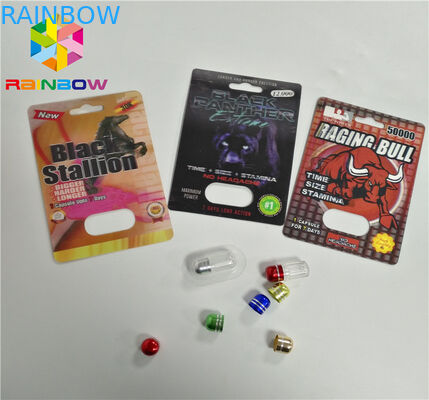 UV Printing Kemasan Kartu Blister CBD Kartu Minyak Botol Kertas Blister / Vape Cartridge Elektronik