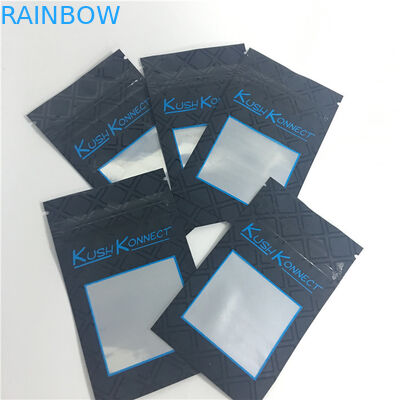 Ziplock Foil Mylar Dupa Herbal Kemasan Kustom Dicetak 120-140 Mikron Tebal