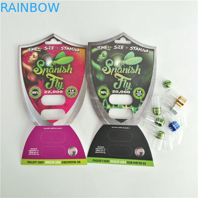 Bullet Shape Sex Enhancement Pill Kemasan Botol Kapsul Dengan Tutup Logam