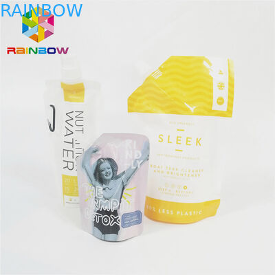 Leak Proof Spout Pouch Kemasan Glossy Surface Liquid Drink Juice Nylon Bag Laminated