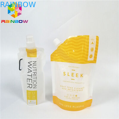 Kemasan Minuman Liquid Juice Spout Pouch Anti Bocor Bukti Laminated Untuk Minuman