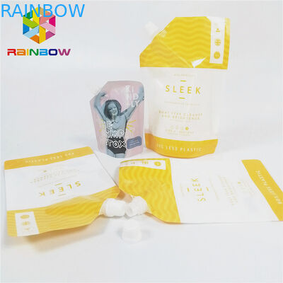 Kemasan Minuman Liquid Juice Spout Pouch Anti Bocor Bukti Laminated Untuk Minuman