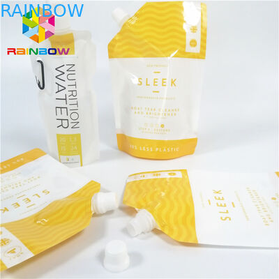 Kemasan Minuman Liquid Juice Spout Pouch Anti Bocor Bukti Laminated Untuk Minuman