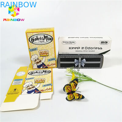 Desain logo kustom dapat didaur ulang dicetak UV Hot stamping kotak kartu kertas dengan lubang menggantung untuk hadiah kosmetik