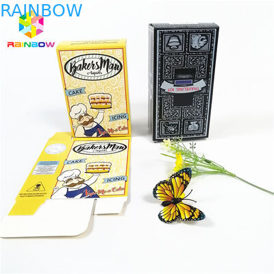 Mengkilap mengkilap hot stamping OEM merek logo dicetak kotak kertas, Hadiah kosmetik, Kemasan kotak kartu bulu mata