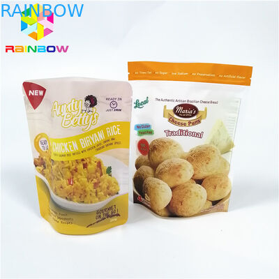 Kemasan Kantong Plastik Makanan Beku Stand Up Nylon Retort Vacuum Storage