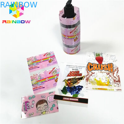 Botol Cup Tube Panas Shrink Wrap Label Stiker Perekat Kustom Ketebalan Untuk Kotak Display