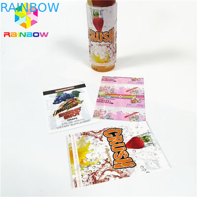 Transparan Laminated PVC Heat Shrink Sleeve, Wrap Bottle Sleeve Labels Disesuaikan