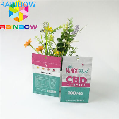 Aluminium Foil Kantong Plastik Kemasan Bau Bukti Zipper Top CBD Herbal Incense Pack