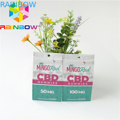 Aluminium Foil Kantong Plastik Kemasan Bau Bukti Zipper Top CBD Herbal Incense Pack