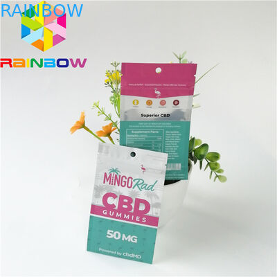 Aluminium Foil Kantong Plastik Kemasan Bau Bukti Zipper Top CBD Herbal Incense Pack