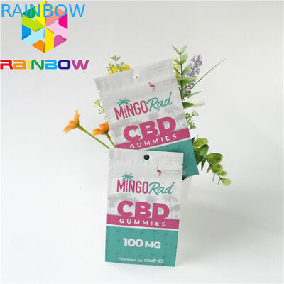 Aluminium Foil Kantong Plastik Kemasan Bau Bukti Zipper Top CBD Herbal Incense Pack