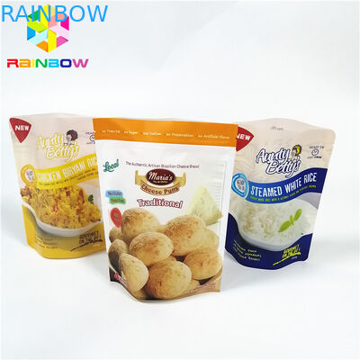 Disesuaikan Plastik Stand Up Pouch, Aluminium Foil Pouch Logo Tahan Panas