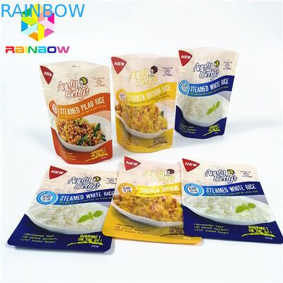 High Temp Vacuum Storage Bag Transparan Retort Pouch Untuk Kemasan Saus Kukus