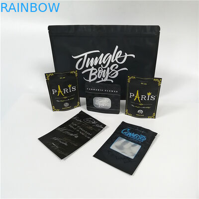 Kantong plastik yang dapat ditutup kembali, Permen Gummy Bear, Kemasan Cbd Weed Hemp 7g 28g