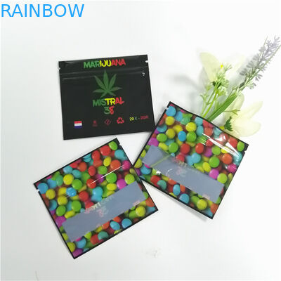 Kemasan Herbal Transparan Dupa Ziplock Kecil Satu Sisi Aluminium Foil Yang Jelas