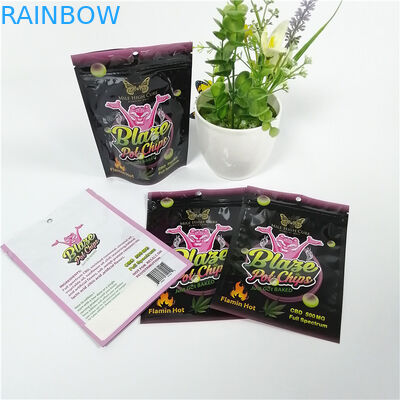 Moisture Proof Aluminium Foil Bags Logo Disesuaikan Mylar Foil Blunt Wrap Packaging