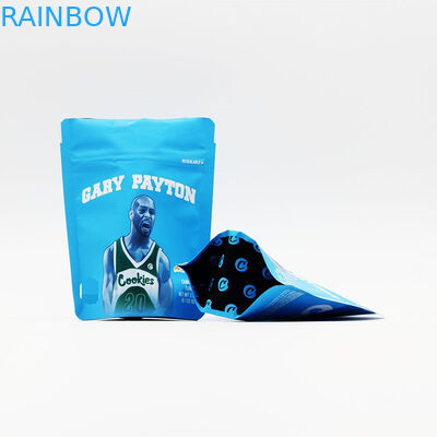 Kemasan Kustom Tas Dupa Herbal, Mylar Cookies Stand Up Zipper Pouch