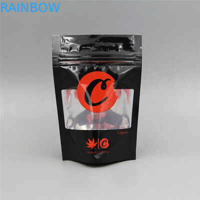 Kemasan Kustom Tas Dupa Herbal, Mylar Cookies Stand Up Zipper Pouch