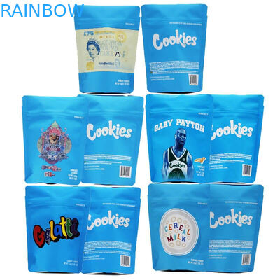 CBD Runtz Cookies Dapat Dipulihkan Kembali Ziplock Packaging Mylar Pouch Bag MOPP / VMPET / PE Material